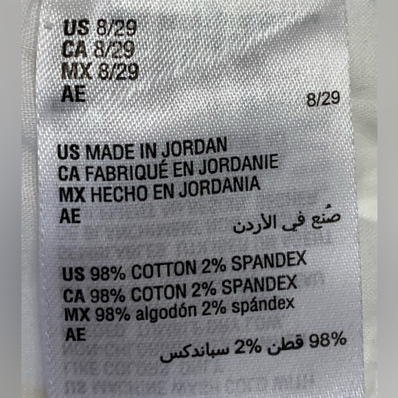 NWT INC DENIM WOMENS WIDE LEG HIGH RISE CROP BRIGHT WHITE FRAYED 8/29 - Picture 9 of 9